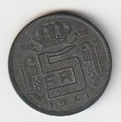 5  francs  1941  België. km. 130, Postzegels en Munten, Munten | Europa | Niet-Euromunten, Ophalen of Verzenden, België, Losse munt