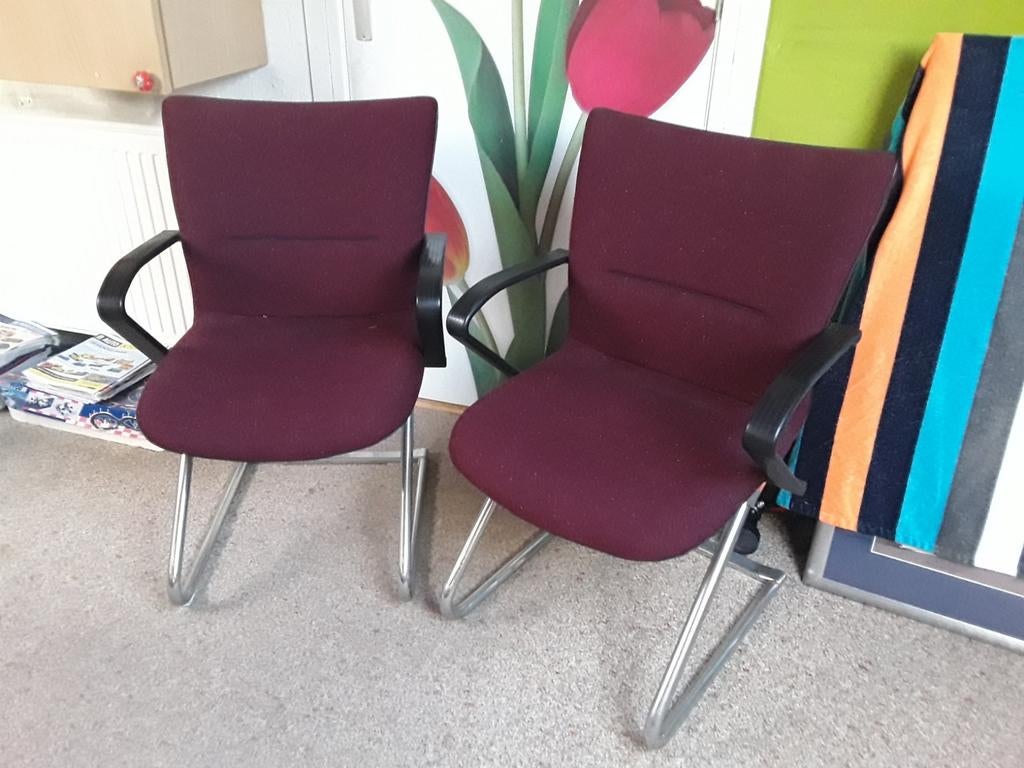 Z.G.A.N. voor Kantoor of huiskamer. Chrome Frame, Huis en Inrichting, Stoelen, Ophalen of Verzenden