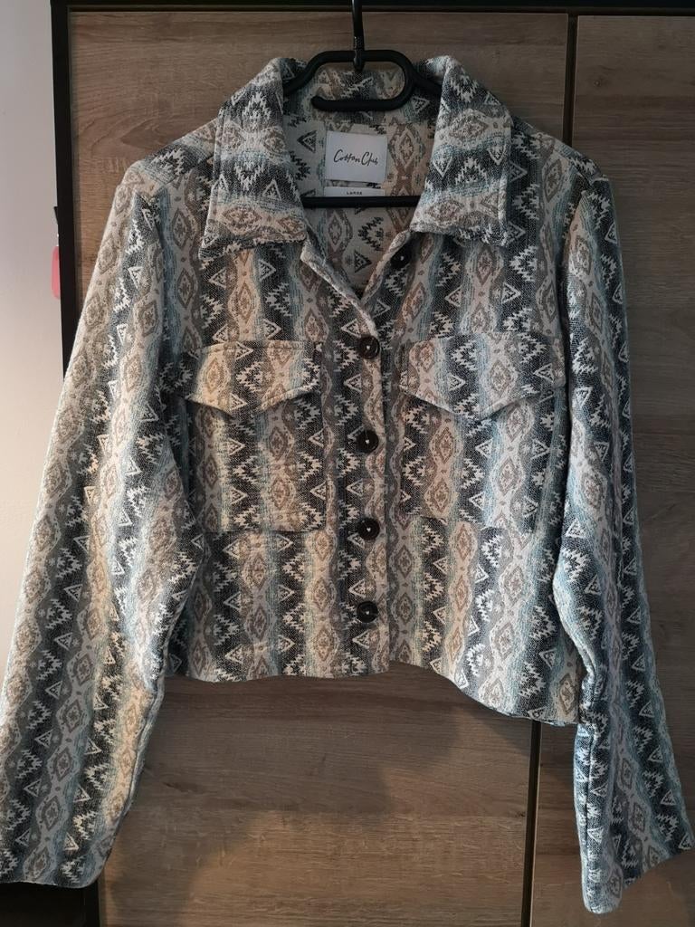 Korte blazer Large/mt 44, Cotton Club, Blauw, Maat 42/44 (L), Ophalen of Verzenden, Zo goed als nieuw