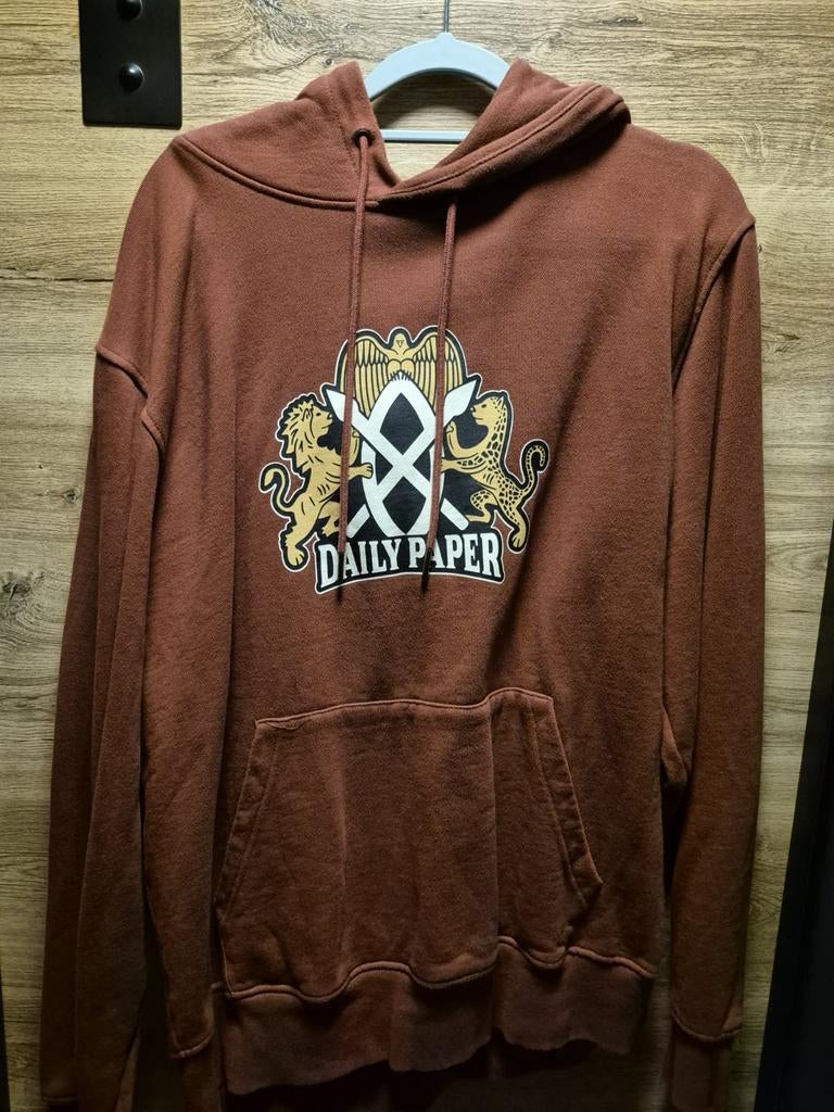 Daily Paper trui - Bruine hoodie, Maat 52/54 (L), Bruin, Ophalen of Verzenden, Zo goed als nieuw