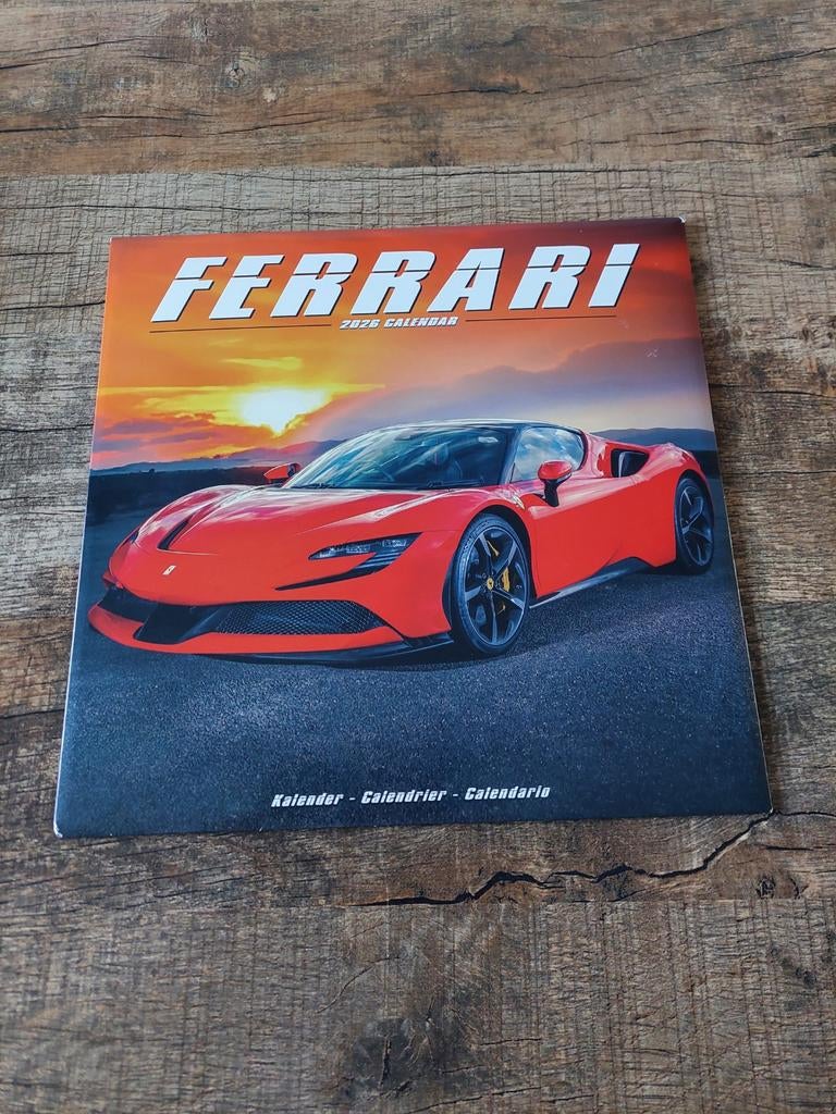 Nieuwe & Unieke Ferrari kalender van 2026 ! Prijs €2,50, Ophalen of Verzenden, Maandkalender, Nieuw