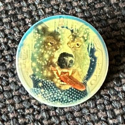 Efteling pin Winter Wolf, Verzamelen, Efteling, Ophalen of Verzenden, Zo goed als nieuw, Button of Speldje