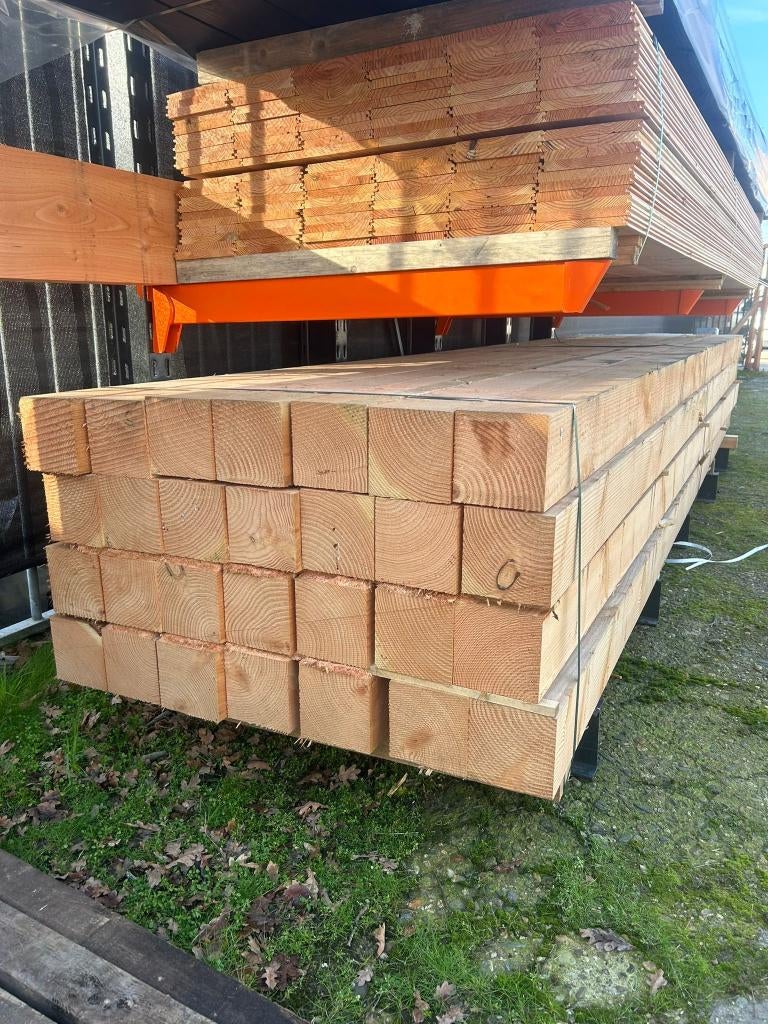 Douglas bezaagd, Ophalen, Nieuw, 250 cm of meer, Balken