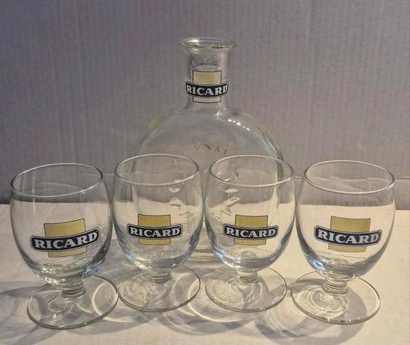 Ricard setje (P), Ophalen of Verzenden, Borrel- of Shotglas