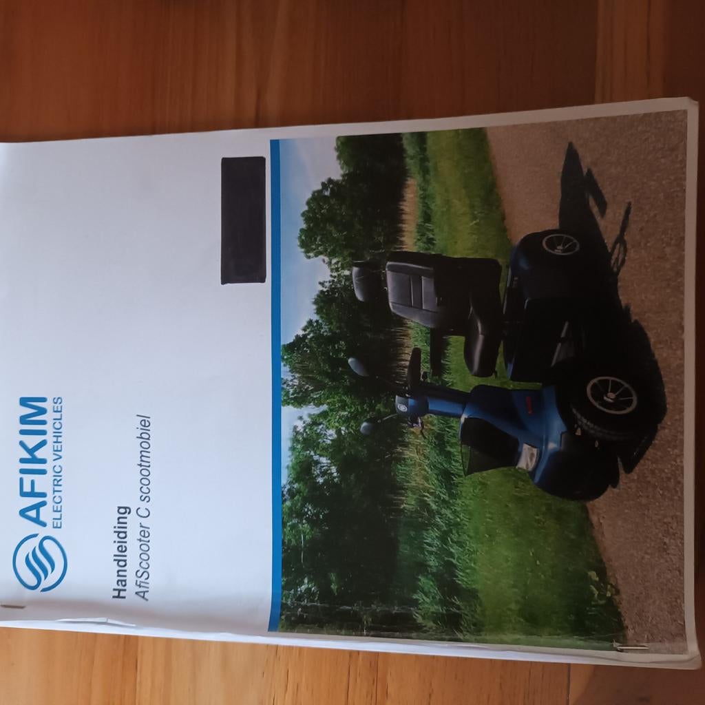 Zeer goed uitziende afikim scootmobiel, Ophalen