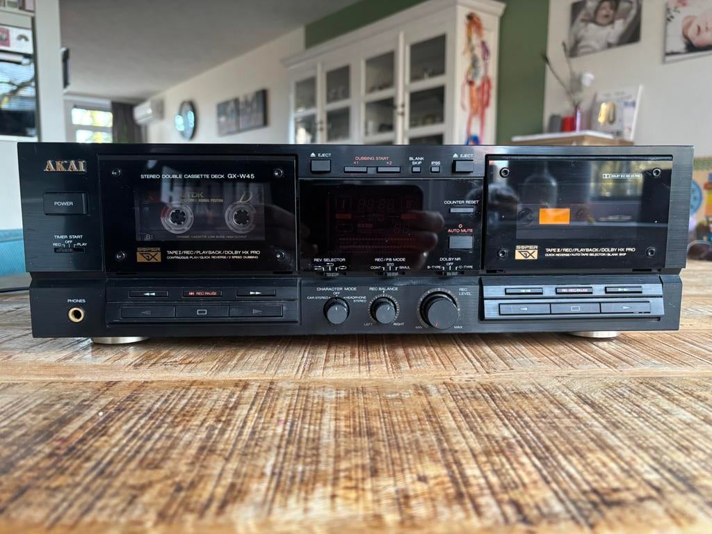 AKAI GX-W45, Ophalen, Dubbel, Akai, Tiptoetsen