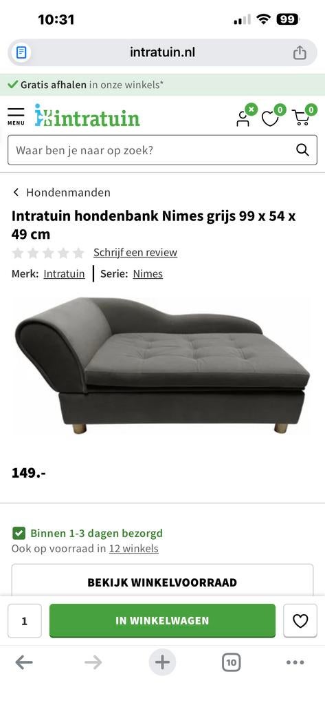 Mooie hondensofa, Dieren en Toebehoren, Ophalen of Verzenden, Nieuw, Overige