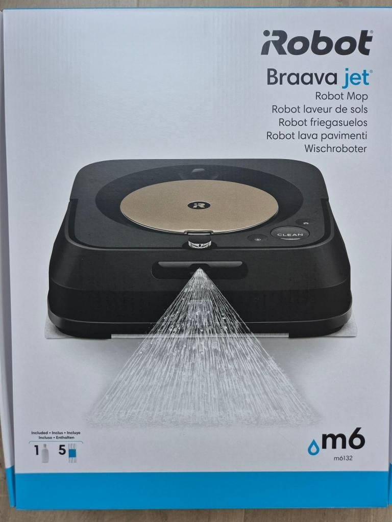 Robot Braava Jet M6/ M6132, Witgoed en Apparatuur, Stofzuigers, Robotstofzuiger, Ophalen of Verzenden