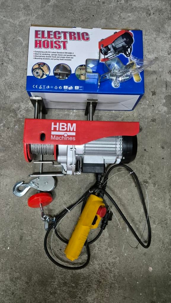 HBM electrische lier, 600kg., Ophalen of Verzenden