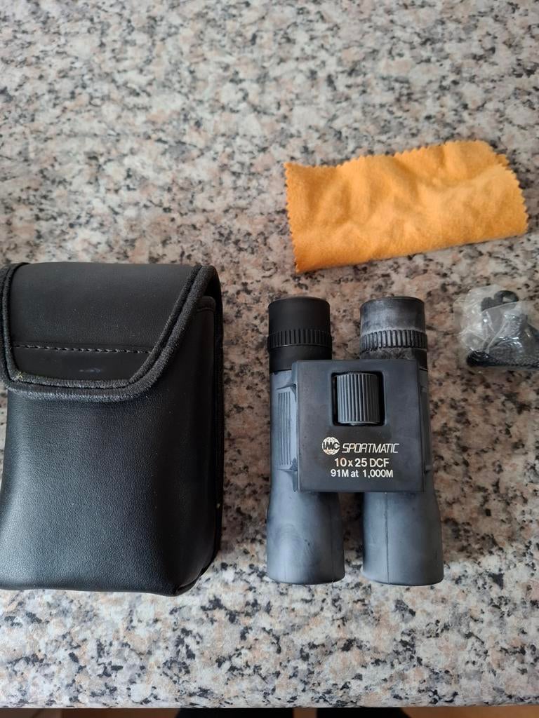 IMC Sportmatic 10x25 DCF Verrekijker met hoes, Audio, Tv en Foto, Optische apparatuur | Verrekijkers, Gebruikt, Dakkant (recht)