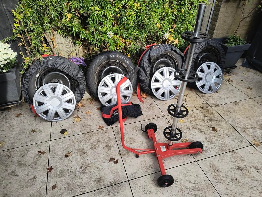 Set winterbanden 15 inch op stalen velg, Ophalen, Gebruikt, Fiat