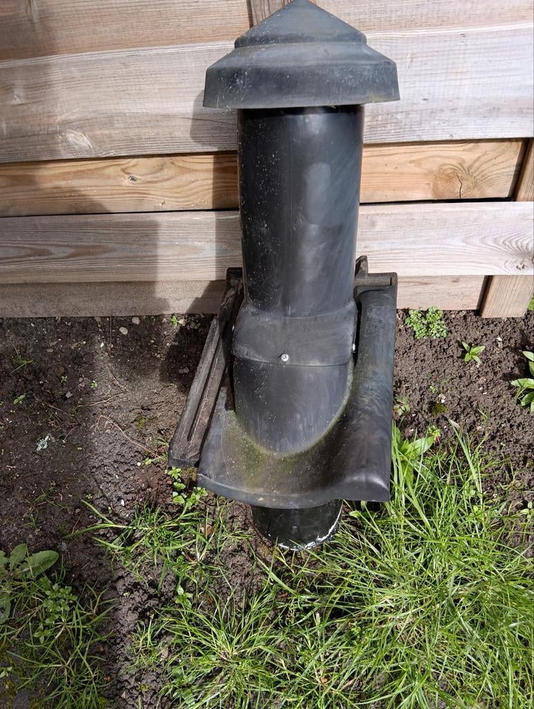 Dakdoorvoer met pan 125mm, Ophalen, Zo goed als nieuw