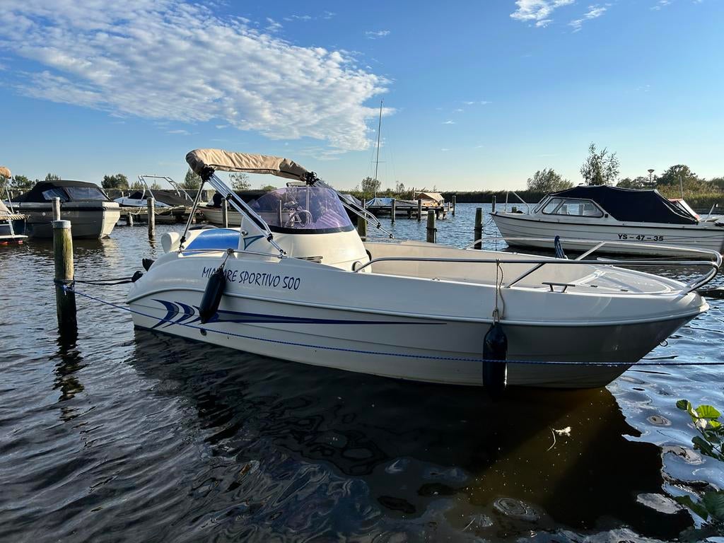 Prins 480 met Mercury 30pk EFI en Fusion-Polk audio, Watersport en Boten, Vis- en Consoleboten, Gebruikt, Ophalen of Verzenden