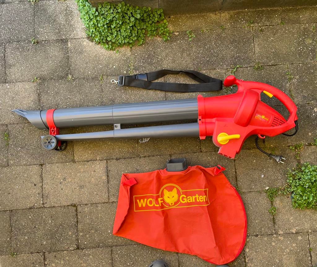 Wolf Garten bladblazer, Ophalen, Zo goed als nieuw, Elektrisch, Met opvangzak