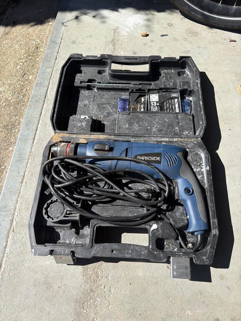 Parkside klopboormachine in koffer, Ophalen, Gebruikt, Boormachine, Klopboormechanisme