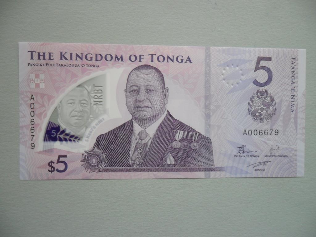 Tonga #51 [ND] / 5 pa'anga UNC, Postzegels en Munten, Bankbiljetten | Oceanië, Los biljet, Verzenden
