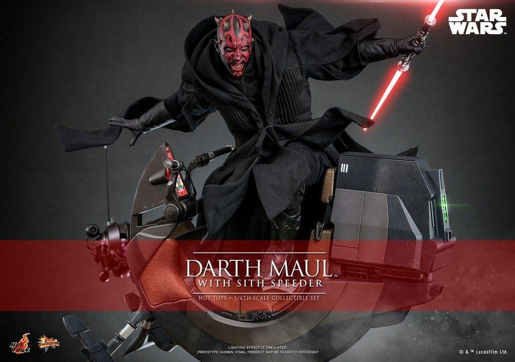 Hot Toys SW Phantom Menace Darth Maul with Sith Speeder