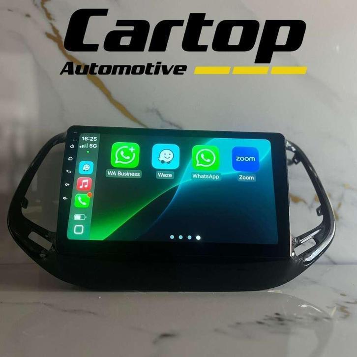 Jeep Compass Android Navigatie 9 Inch CarPlay 2017-2020, Marconistraat 68P, Zo goed als nieuw, Info@cartop-automotive.nl, Cartop-Automotive Bv.