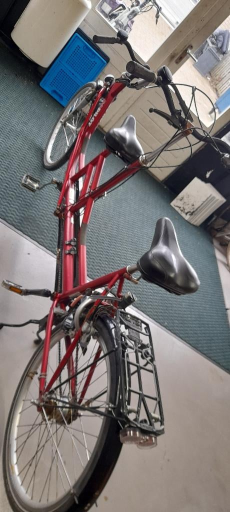 Tandem fiets, 55 cm of meer, Ophalen, Zo goed als nieuw, Minder dan 10 versnellingen