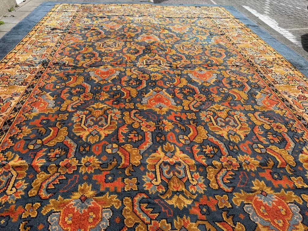 Antiek België-Nederland Tapijt ( Antique Carpet) 650 x460 cm, Gebruikt, Overige kleuren, Wol, 200 cm of meer