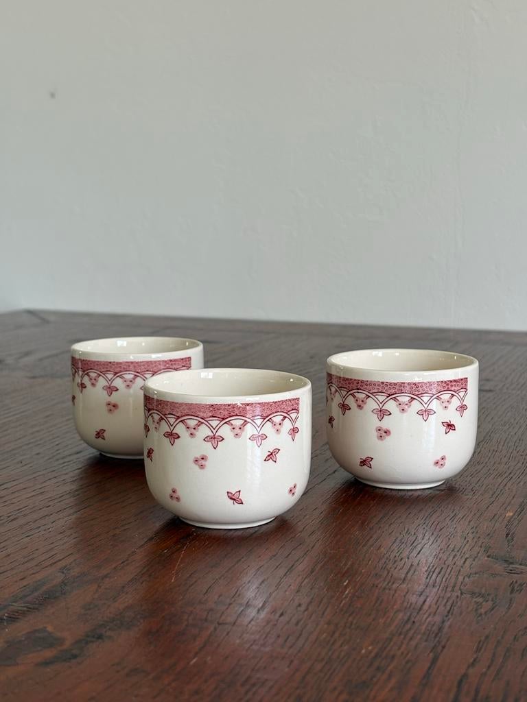 Vintage Engelse theekopjes - Set van 3, Ophalen of Verzenden