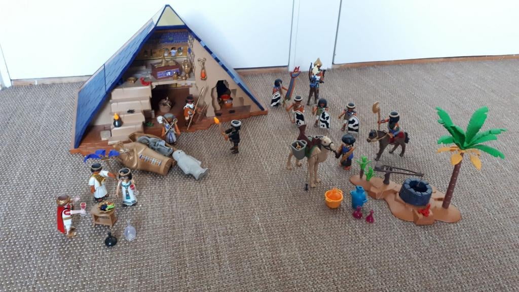 Playmobil piramide ea 5386, 5387 (9166), 5394 en 4245, Ophalen of Verzenden