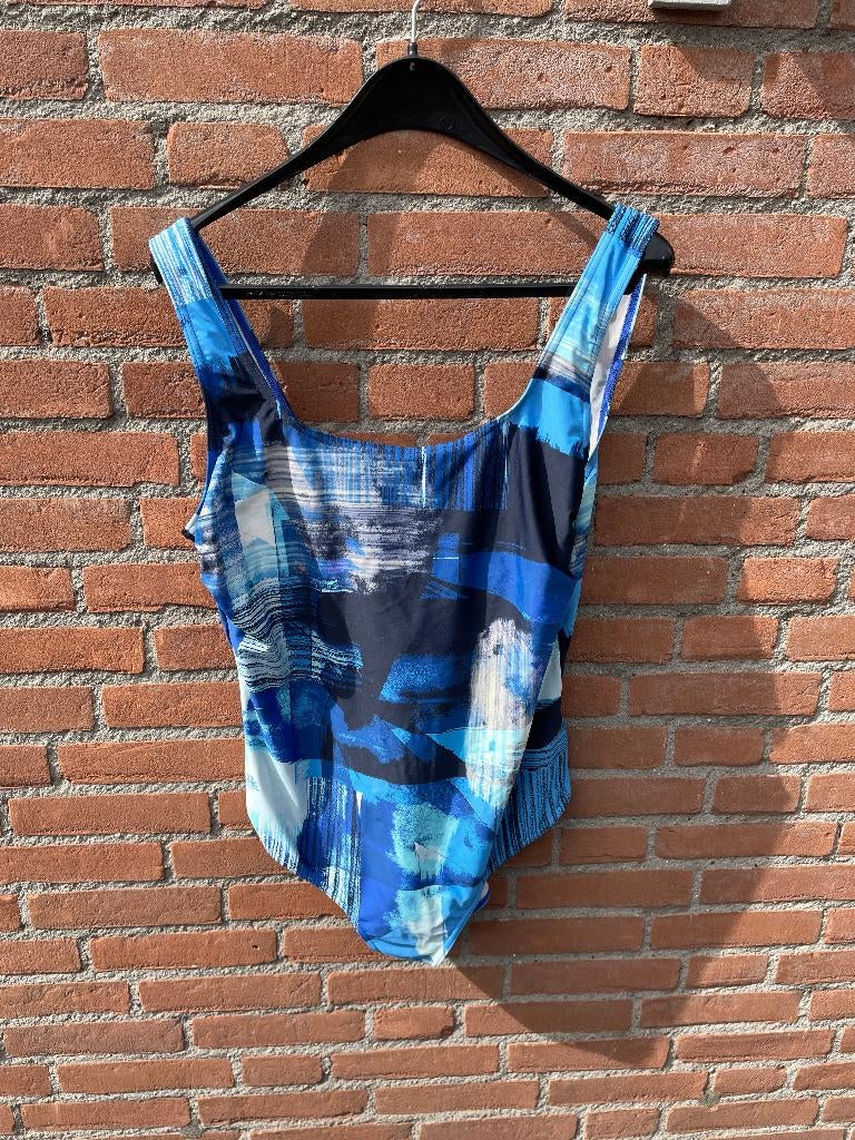 badpak Ulla Popken mt 50/52, Kleding | Dames, Grote Maten, Blauw, Ulla Popken, Ophalen of Verzenden, Zo goed als nieuw