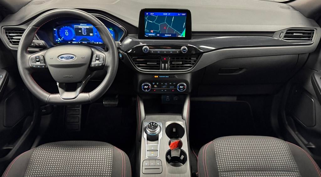 Ford Kuga 2.5 PHEV ST-Line *224PK*Panodak*Camera*Navi*Stoelv, Stof, Gebruikt, Zwart, 4 cilinders