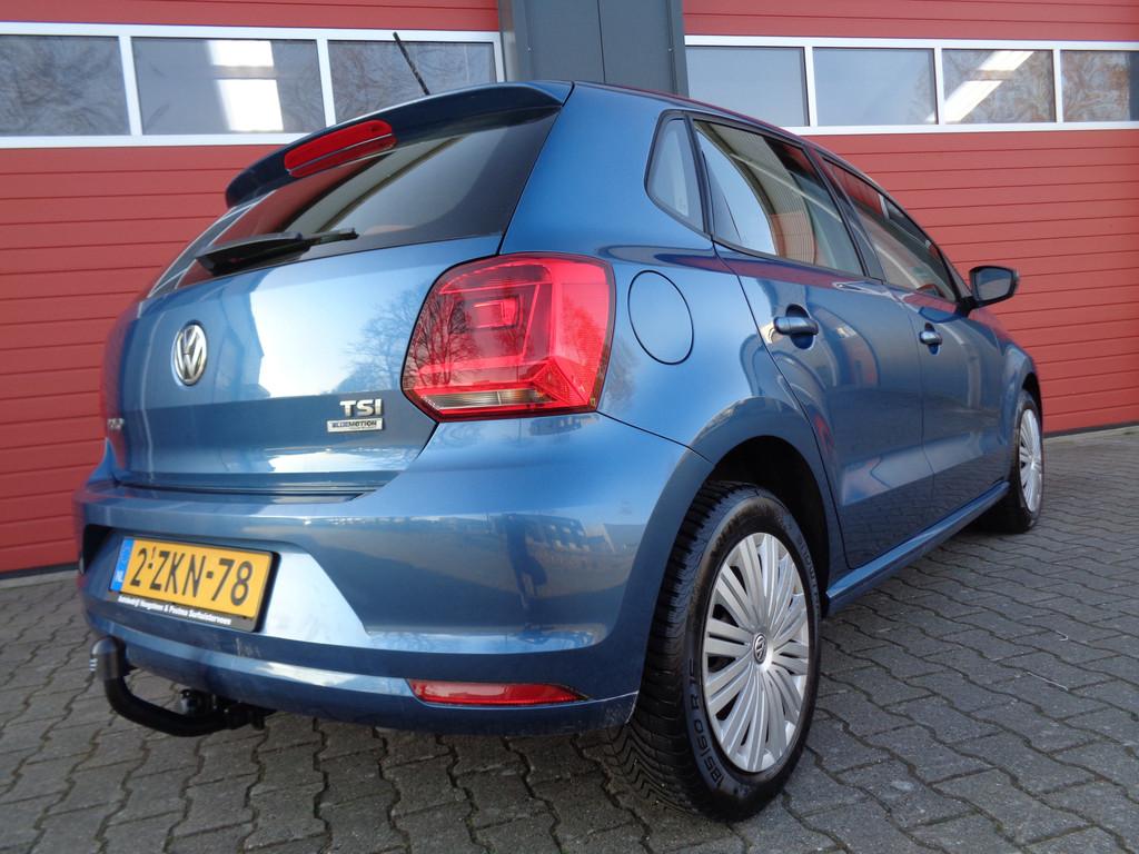 Volkswagen Polo 1.2 TSI Comfortline,5drs,Airco,Cruise,Navi!, Auto's, Volkswagen, Euro 6, 4 cilinders, Blauw, Origineel Nederlands