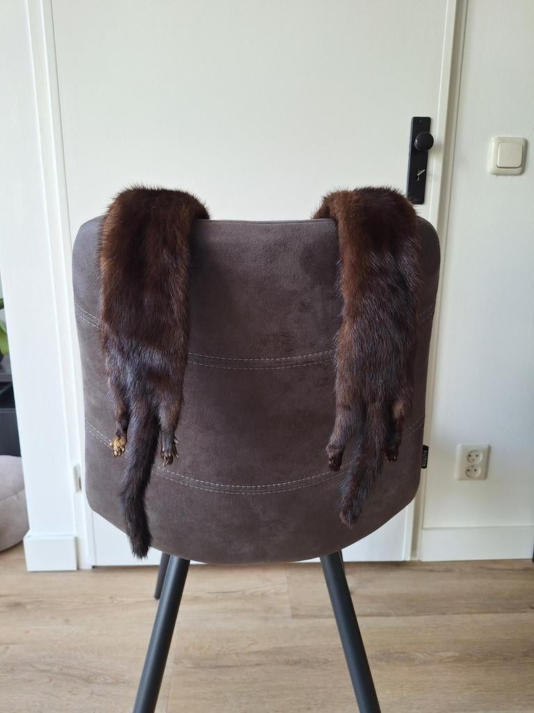 Vintage bont sjaal met bijpassende muts (nerts), Kleding | Dames, Ophalen of Verzenden, Zo goed als nieuw, Maat 38/40 (M), Muts