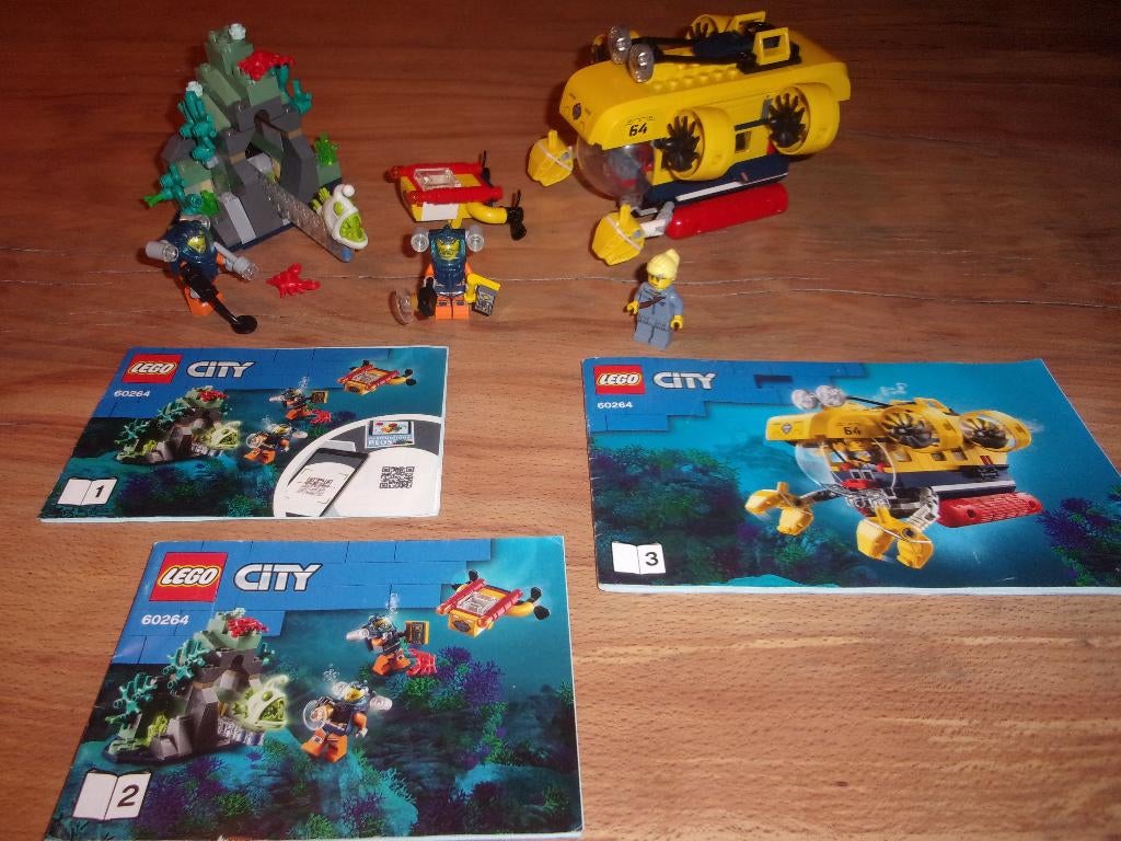 Lego Town 60264-1 Ocean Exploration Submarine uit 2020, Lego, Ophalen of Verzenden, Compleet, Complete set