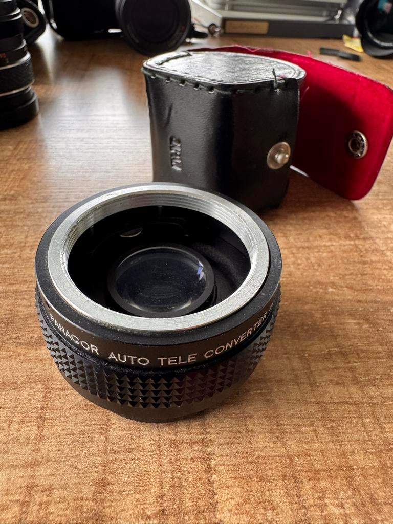 Panagor Auto Tele Converter lens met hoesje, Ophalen of Verzenden, Gebruikt, Telelens, Zoom