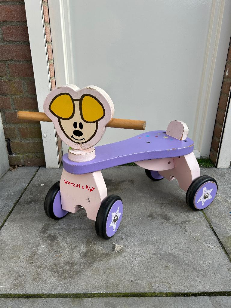 Vierwieler woezel pip hout, Ophalen, Gebruikt, Loopfiets