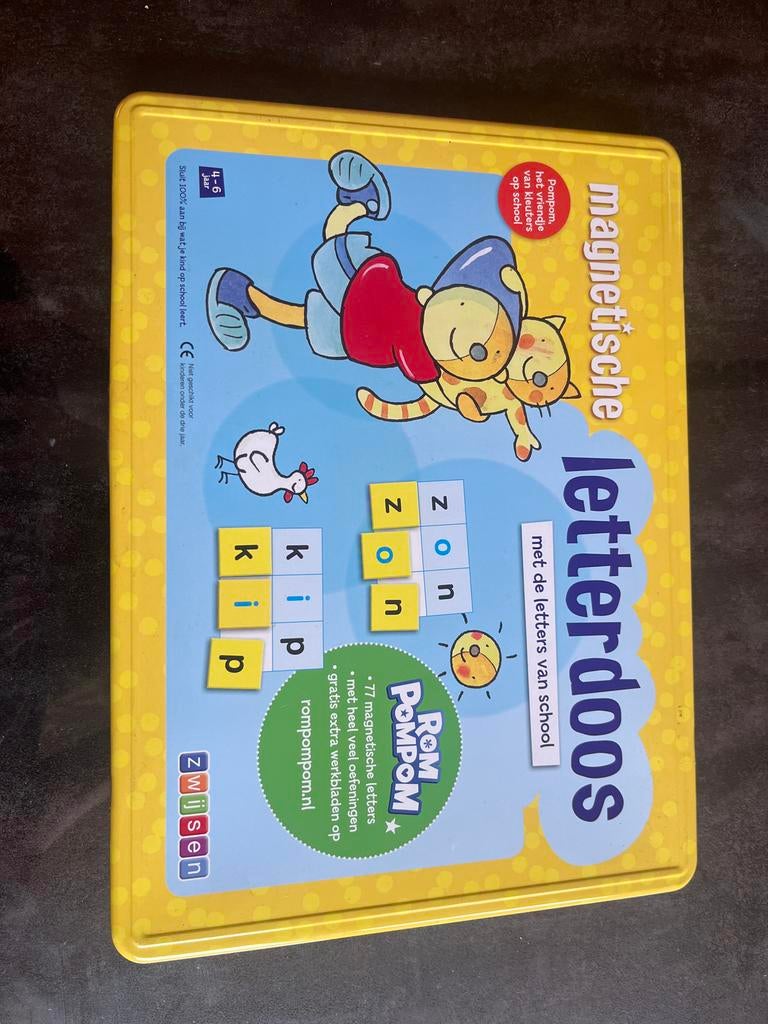 Magnetische letterdoos Rompompom Zwijsen, Ophalen of Verzenden, Gebruikt, Taal en Lezen