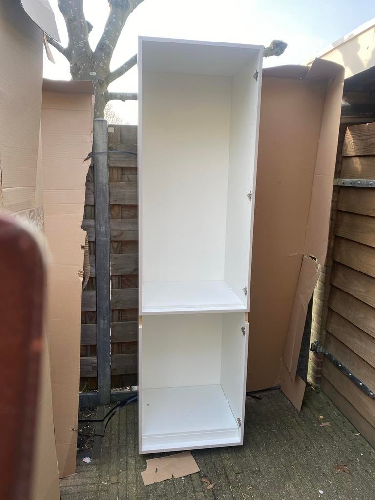 Verschillende nobilia Keukenkasten met planken en lades, Ophalen, Gebruikt, 200 cm of meer, Beige