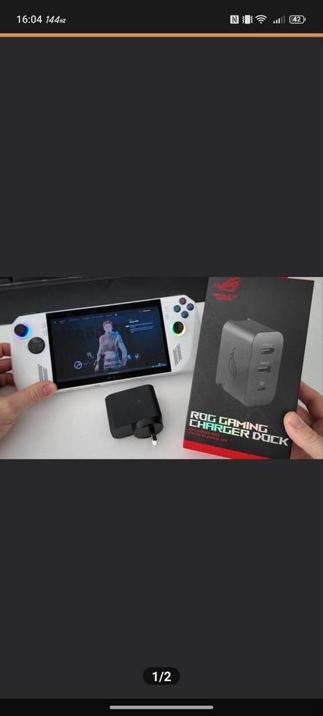 Asus rog ally, met toebehoren, Computers en Software, Amd r, ASUS, Zo goed als nieuw, Gaming