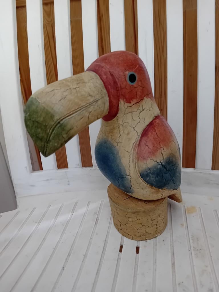 Houten papegaai 20 cm hoog, Ophalen