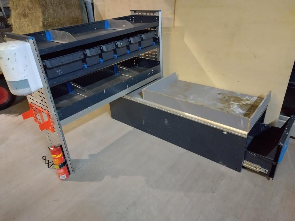 Sortimo bedrijfswagen inrichting Volkswagen Caddy bakjes, Ophalen