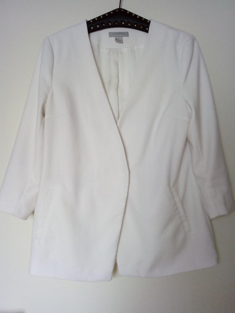 Dames zomer witte blazer, Kleding | Dames, Jassen | Zomer, H&M, Verzenden, Wit, Maat 46/48 (XL) of groter