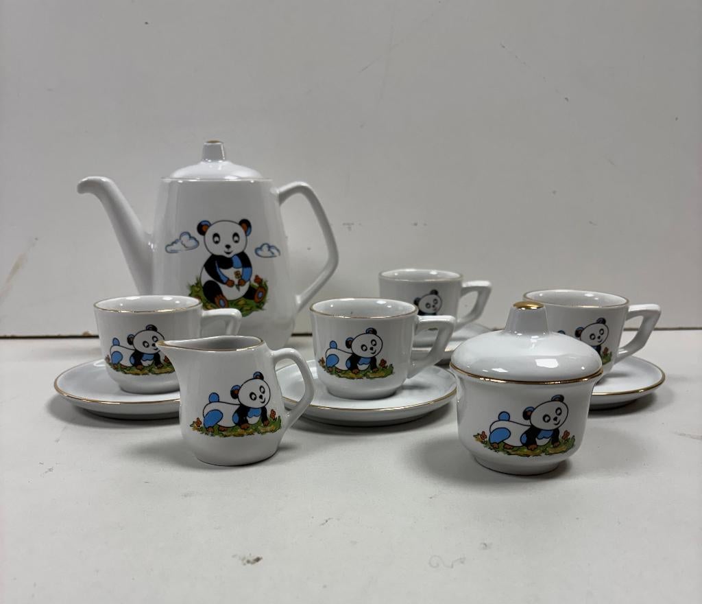 *Kinderserviesje Kahla met panda motief, *, Overige materialen, *, Ophalen of Verzenden