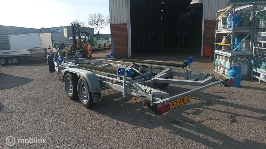 Freewheel Boottrailer 7.5m 3500kg hydro systeem, Gebruikt, Overige typen, Dubbelassig (tandemas)
