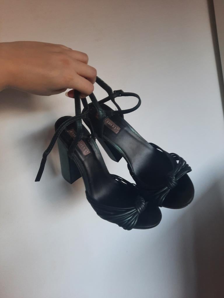 Zwarte sexy hakken maat 40/41, Ophalen of Verzenden, Gedragen, Zwart, Schoenen met hoge hakken