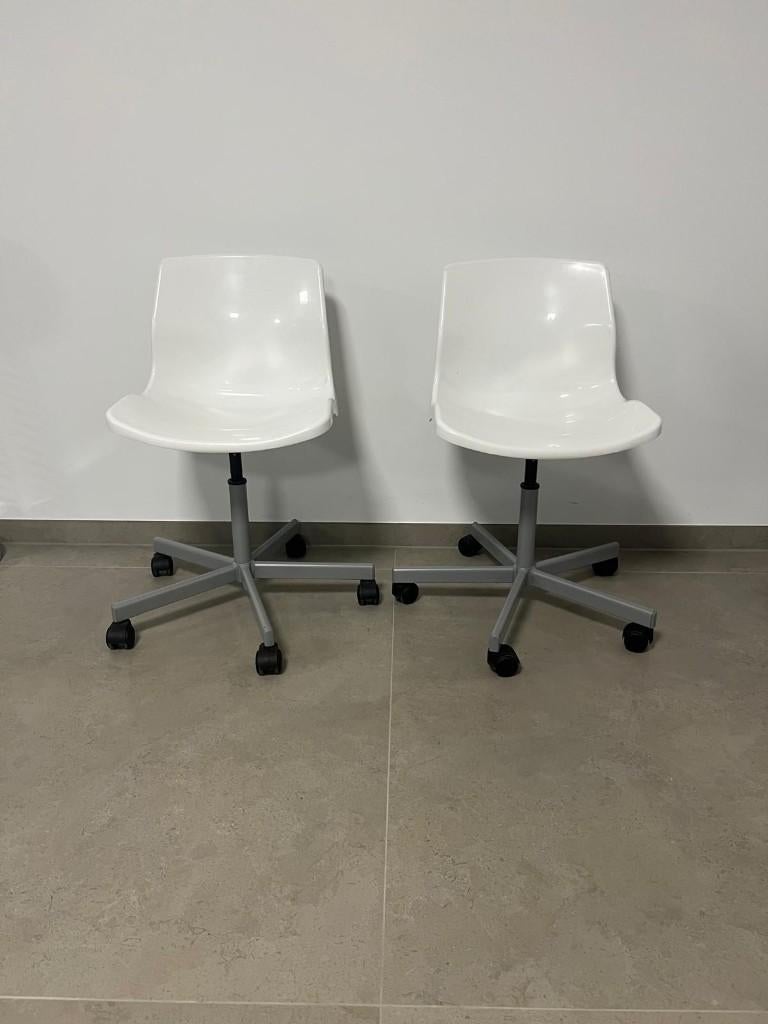 2x Bureaustoel Wit Ikea, Ophalen, Gebruikt, Wit, Bureaustoel