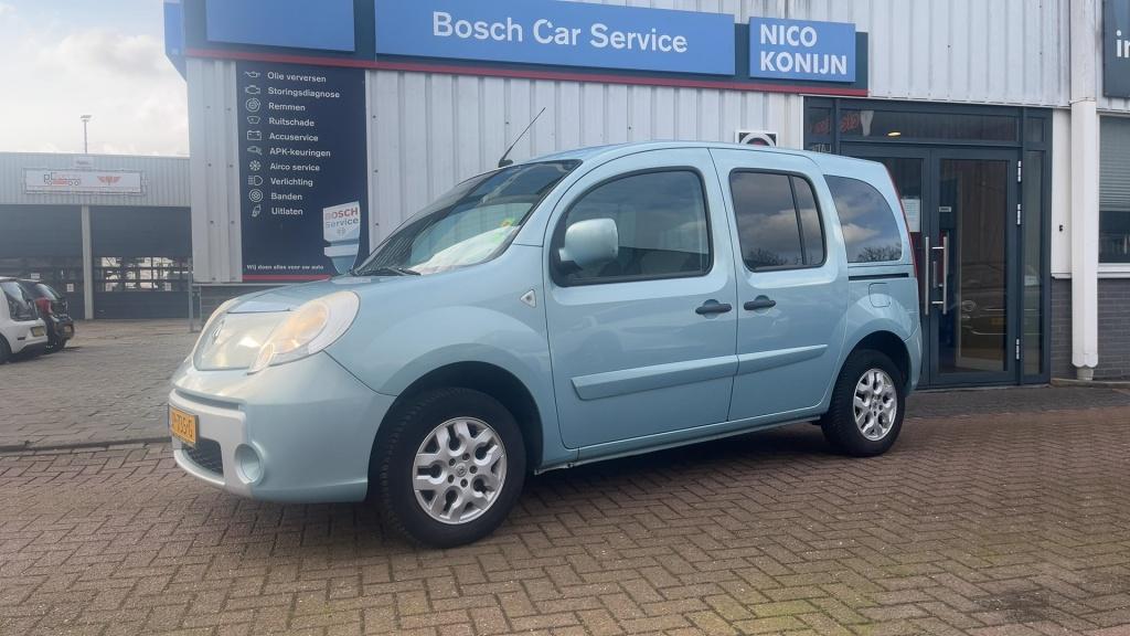 Renault Kangoo Family 1.6-16V Privilège Automaat (bj 2010), Auto's, Automaat, Gebruikt, 4 cilinders, Blauw