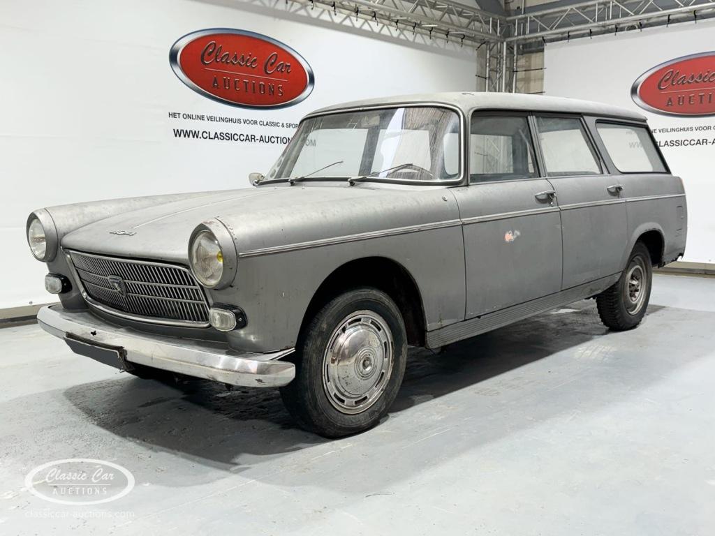 Peugeot 404 Break  - ONLINE AUCTION, Bedrijf, Handgeschakeld, Zilver of Grijs, Peugeot