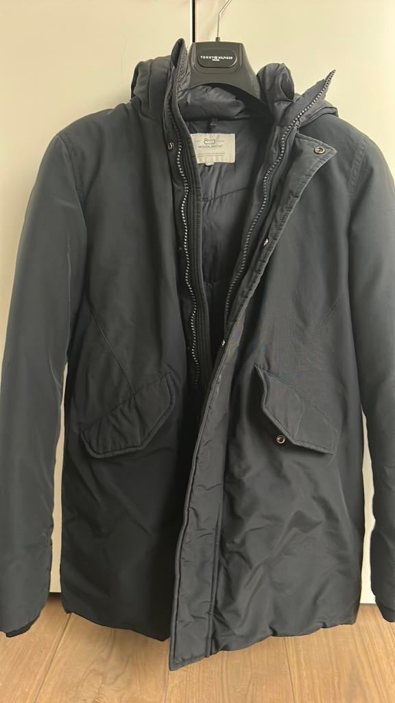 Woolrich winterjas -16 jaar Jongens, Ophalen of Verzenden, Zo goed als nieuw, Maat 34 (XS) of kleiner, Blauw