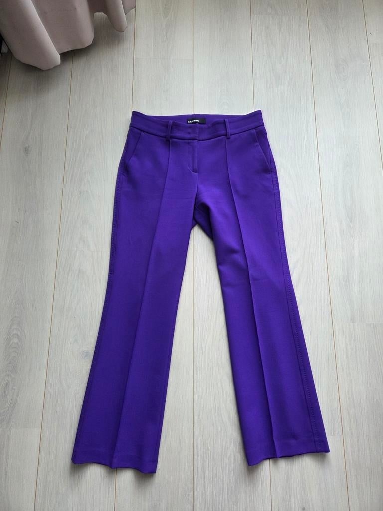 Cambio paarse broek travelstof dikke kwaliteit 38 M wide leg, Maat 38/40 (M), Cambio, Paars, Nieuw