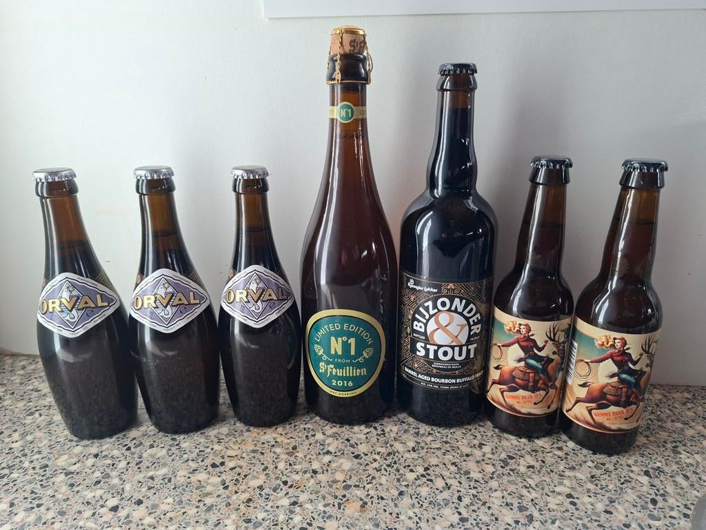 speciaal bier Orval, st feulien, brouwerij de molen, Verzamelen, Biermerken, Ophalen of Verzenden, Nieuw, Flesje(s), Overige merken