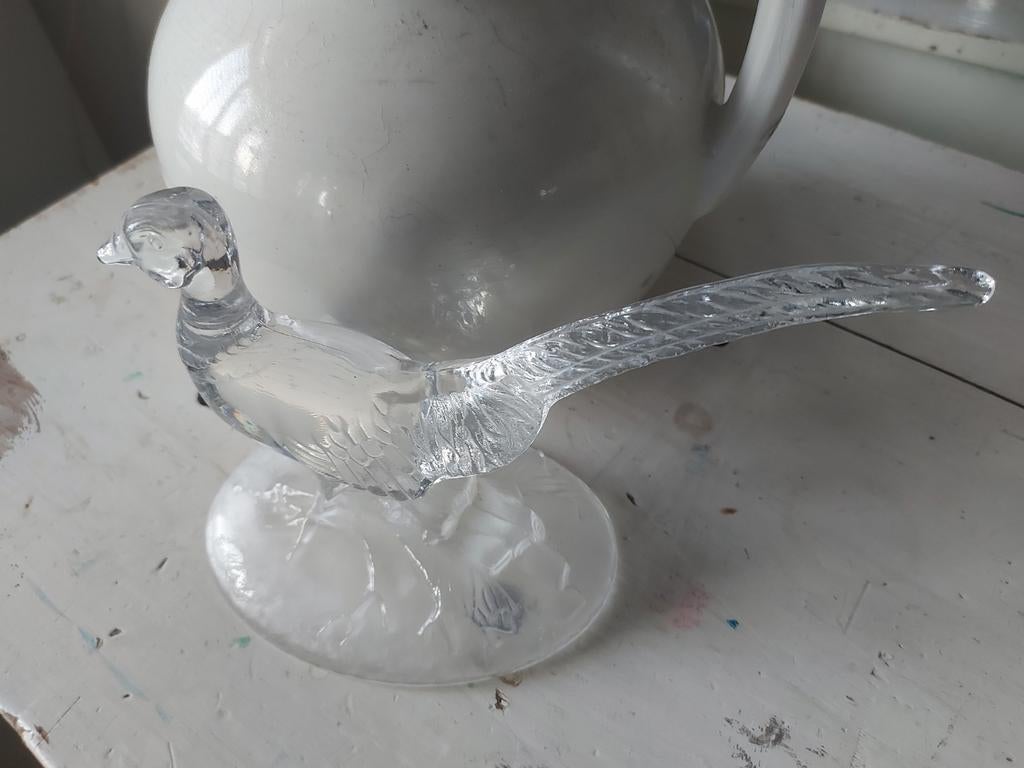 Glazen fazant, Antiek en Kunst, Ophalen of Verzenden