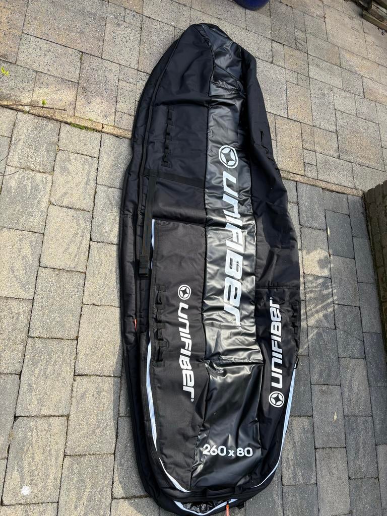 UNIFIBER ROOFRACK BOARD QUIVERBAG 260x80, Watersport en Boten, Windsurfen, Ophalen, 250 tot 300 cm, Met draagtas, Overige typen